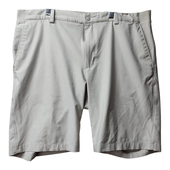 Greg Norman Mens Golf Shorts Size 34 Ivory High Rise Performance Outdoor Classic - Picture 1 of 14
